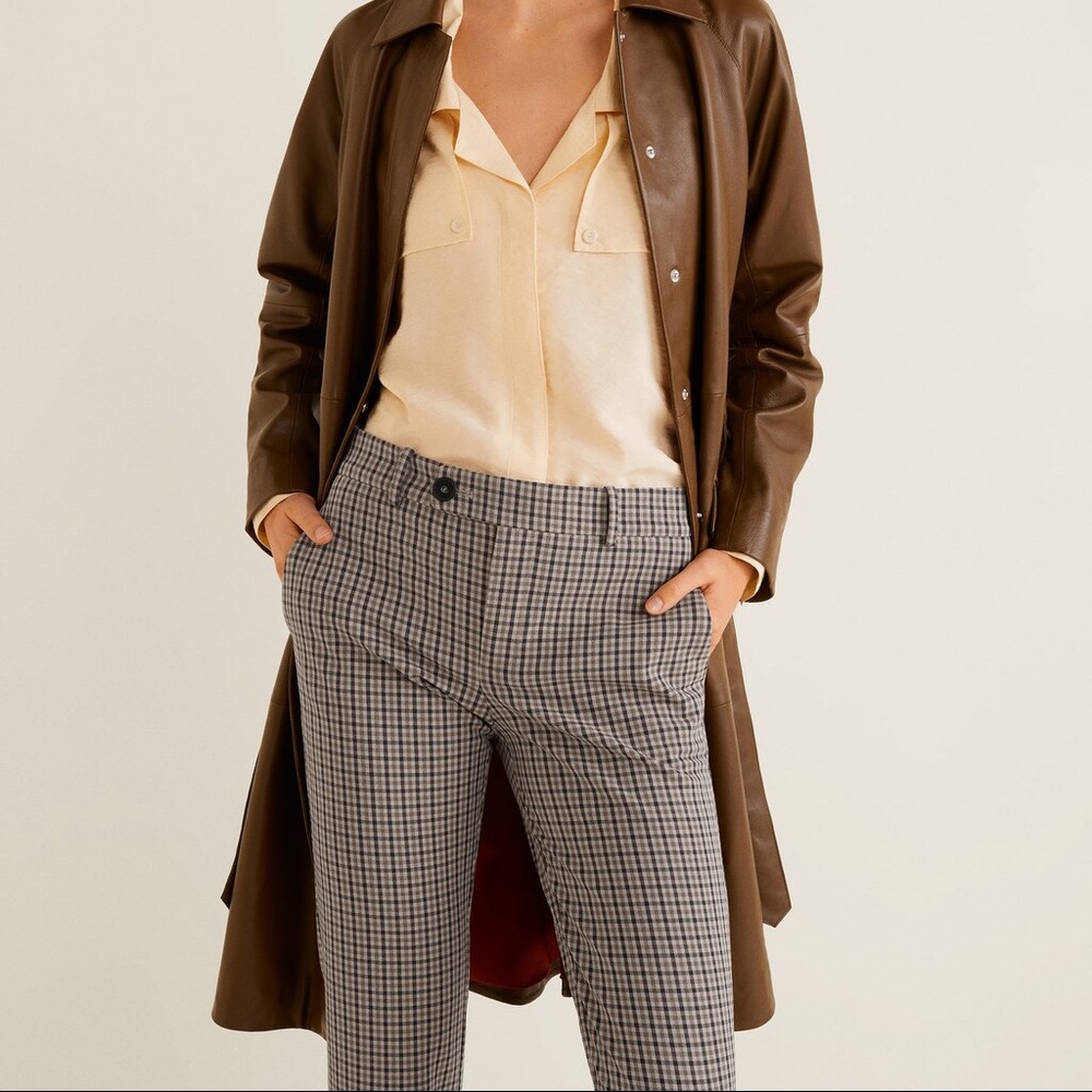 Check suit pants
